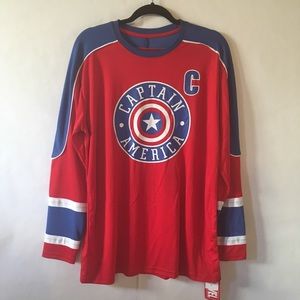 NWT Marvel Captain America Jersey